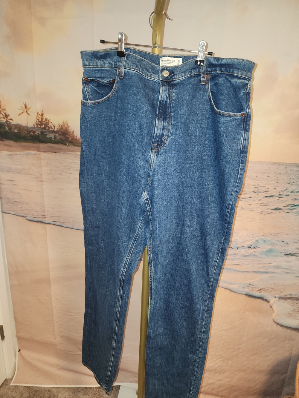 Abercrombir Curve LOVE Classic High-Rise Blue Women’s Jeans